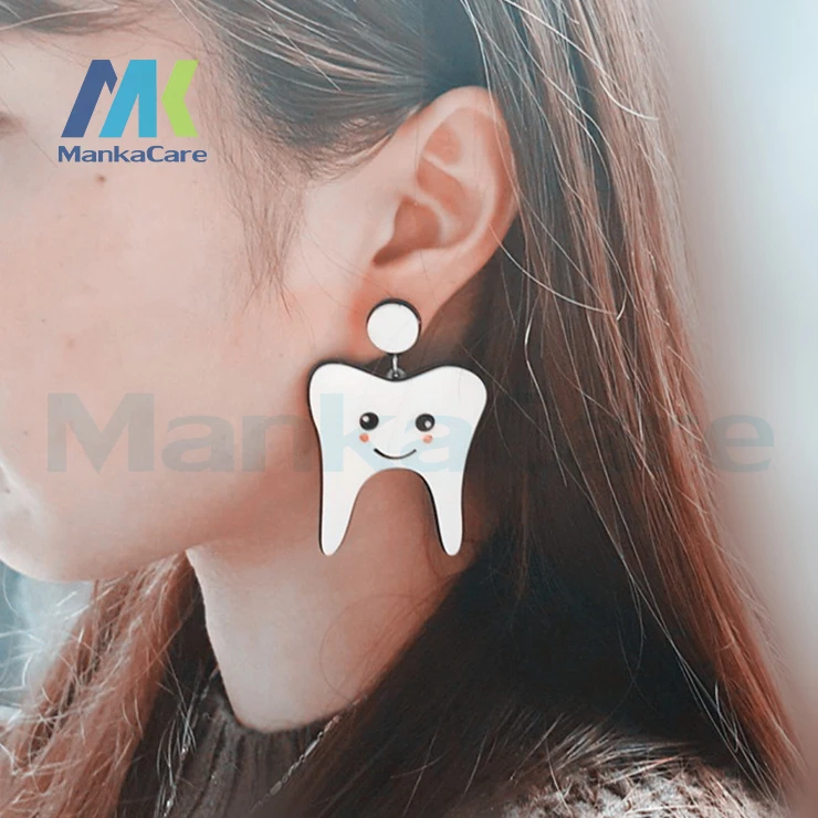 

Dental gift Exaggerated big funny new tooth drop Earring Fashion Wome's Pendant charm Dangle Nurse gift for clinic