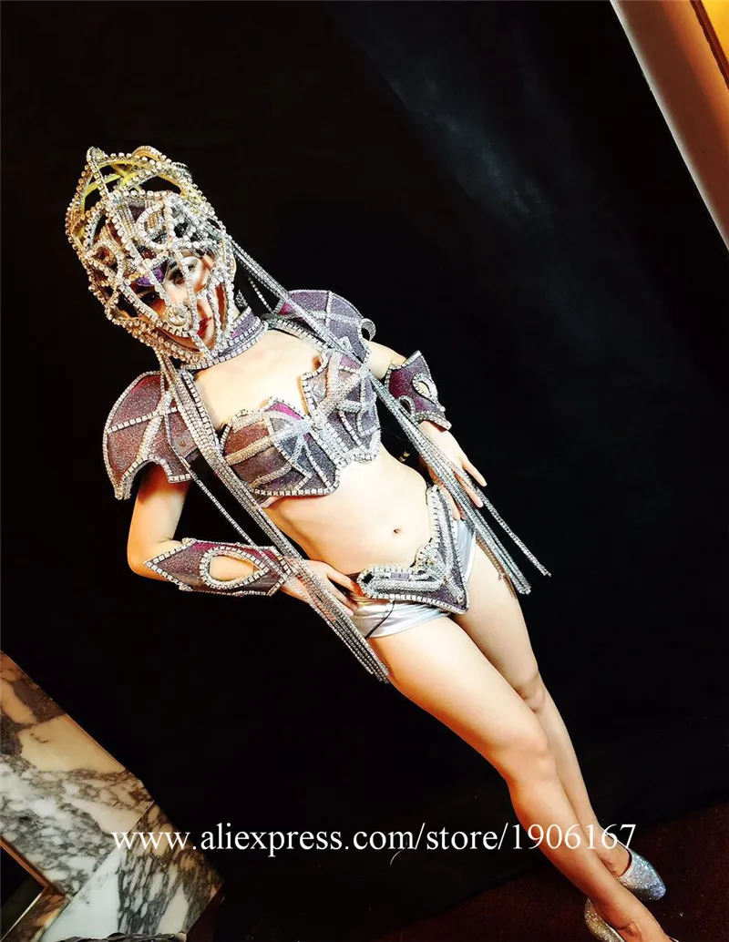 Fashion Model Catwalk Show Ballroom Costumes Led Luminous Sexy Lady Party Evening Dress Stage TV Show Clothes07