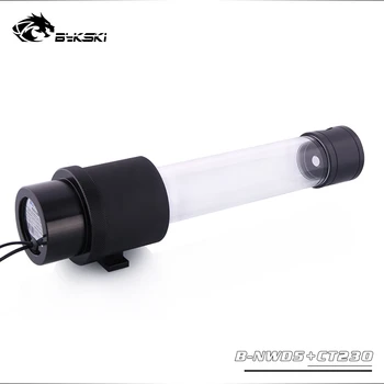 

Black,Silver ,Gold ,Red,Bykski cylindrical water tank ,reservoir combo D5 PUMP ,230MM length ,1100L/H flow B-NWD5+CT230