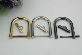 

6pcs/lot Luggage hardware accessories inner diameter of 2.8CM removable screws D ring buckle / D word buckle