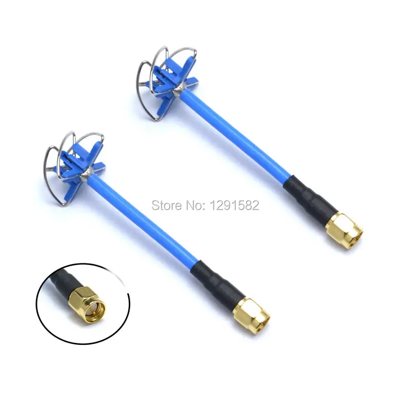 2pcs 5.8GHz FPV 4 Leaf Clover AV Transmission RHCP Antenna SMA RP SMA For Aomway For Camera Drone Dji Phantom 3
