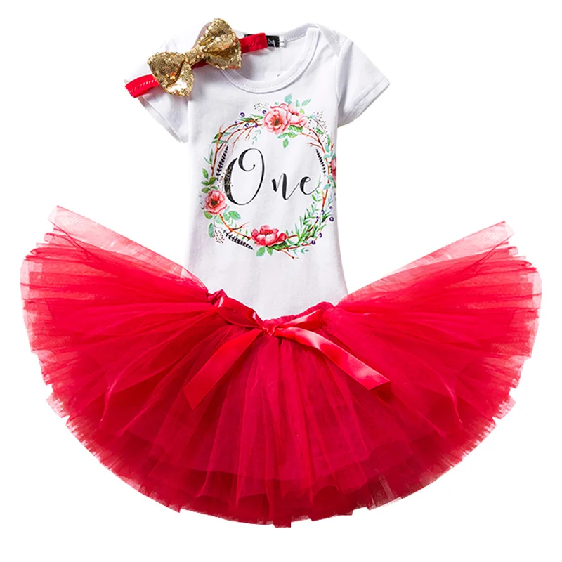 1st Birthday Baby Sets Summer Newborn Baby Girl Clothes Tutu Princess ...