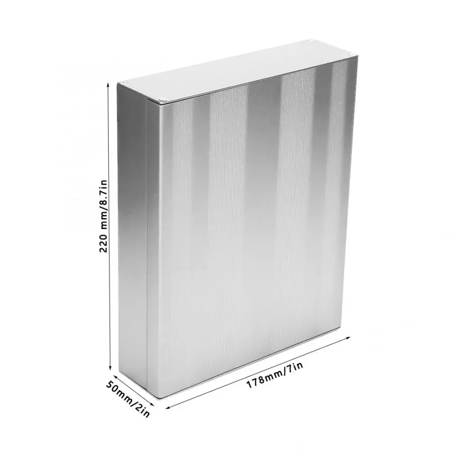 Пескоструйная печатная плата инструмент алюминиевая коробка корпус чехол для электронного проекта черная печатная плата Instr