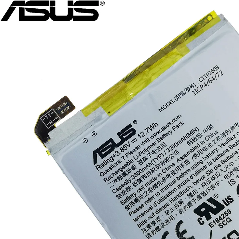 ASUS 100% оригинал 3300 mAh C11P1608 Аккумулятор для Zenfone AR ZS571KL A002 A002A телефон новейшее