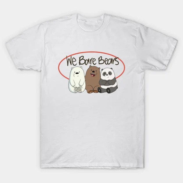 

We Bare Bears mens t-shirt tops tees fitness hip hop men tshirts clothing super big size CMT
