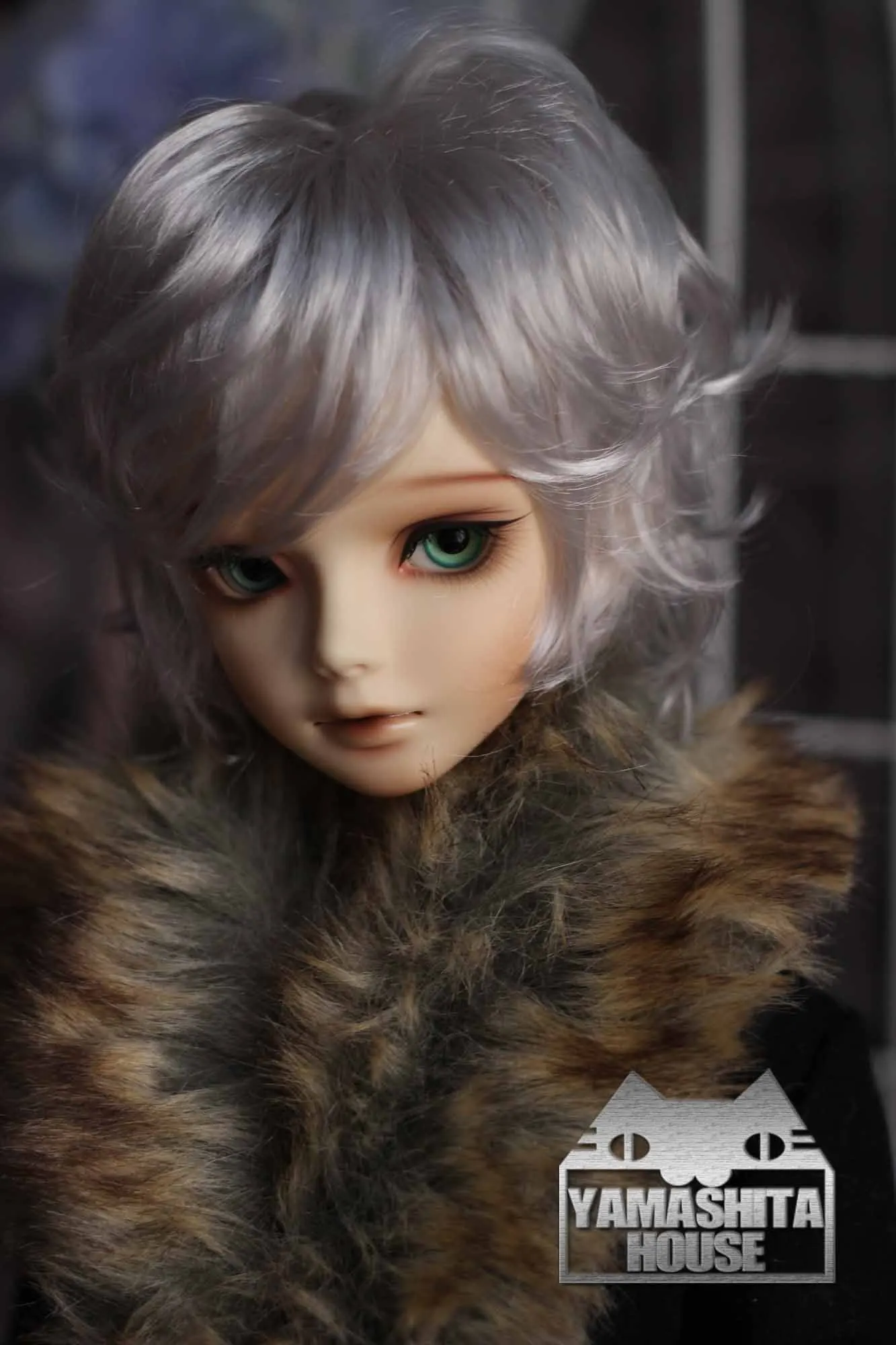 8-9/" 1//3 BJD Hair IP SD doll wig Super Dollfie handsome short cut SD17 M-mohair