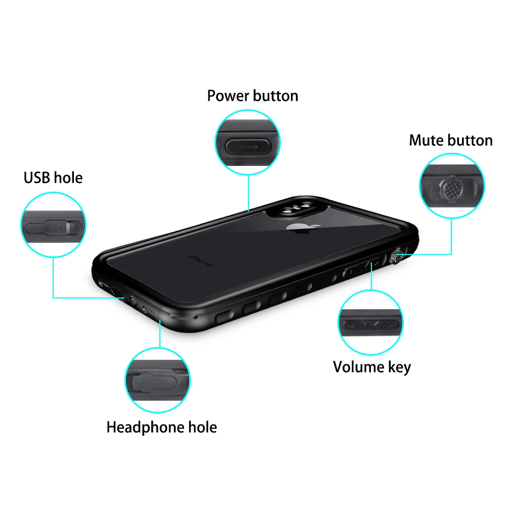 waterproof cover case for iphone x (8)