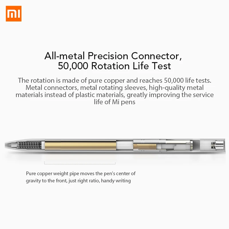 Xiaomi Mijia ручка 0 5 мм швейцарские чернила для заправки 143 роликовый шарик Mi Xiomi Xiami Sign