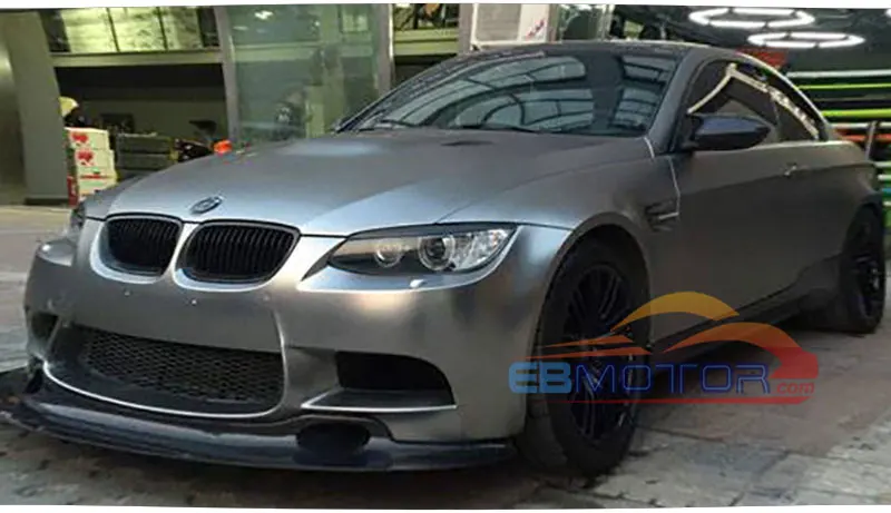 GT4 STYLE REAL CARBON FIBER FRONT LIP SPOILER FOR BMW 3 SERIES E90 E92 E93   M3 Coupe 2008-2013 B296