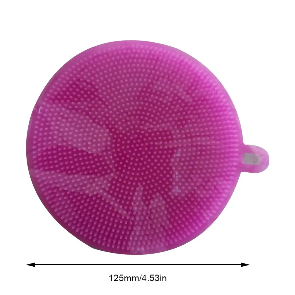 Silicone Sponge Dish Washing Kitchen Scrubber Food-Grade Dishes Multipurpose Sponges Non Stick Cleaning Kitchen Brush