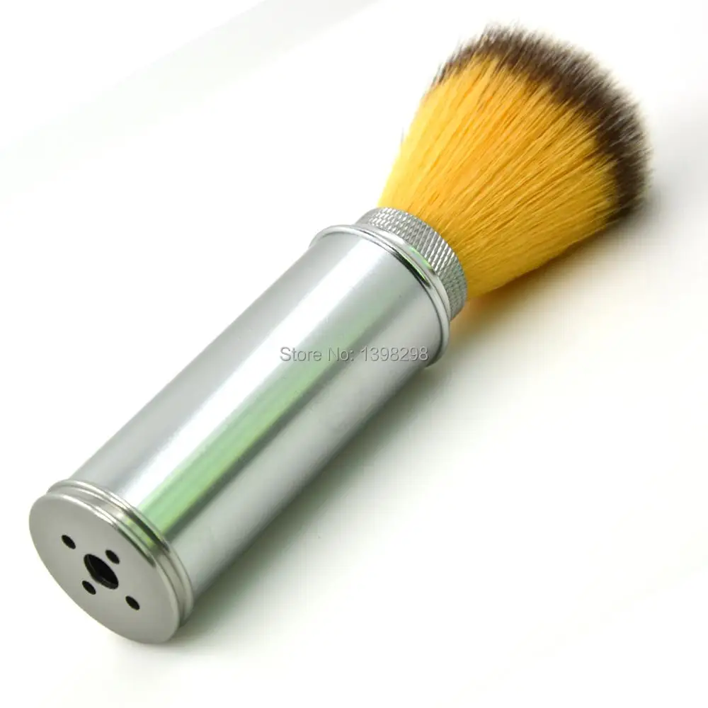 CSB Synthetic Hair Aluminium Handle Travel Shaving Brush for Men Beard Shave Barbershop Brush 5