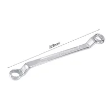Uxcell 1PCS 12 Point 228/255/258/295/307/345mm Offset Double Box End Wrench Chrome Plated Use for Household Maintenance,Home DUY Uxcell 1PCS 12 Point 228/255/258/295/307/345mm Offset Double Box End Wrench Chrome Plated Use for Household Maintenance,Home DUY
