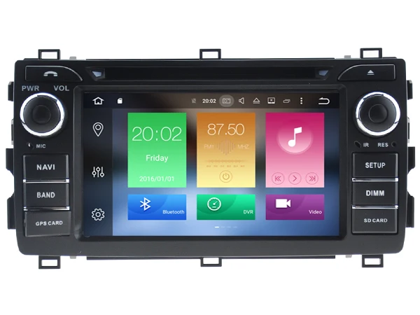 Cheap Ips screen Android 8.0 Car Dvd Navi Player FOR TOYOTA AURIS 2013 gps suto stereo audio multimedia 1