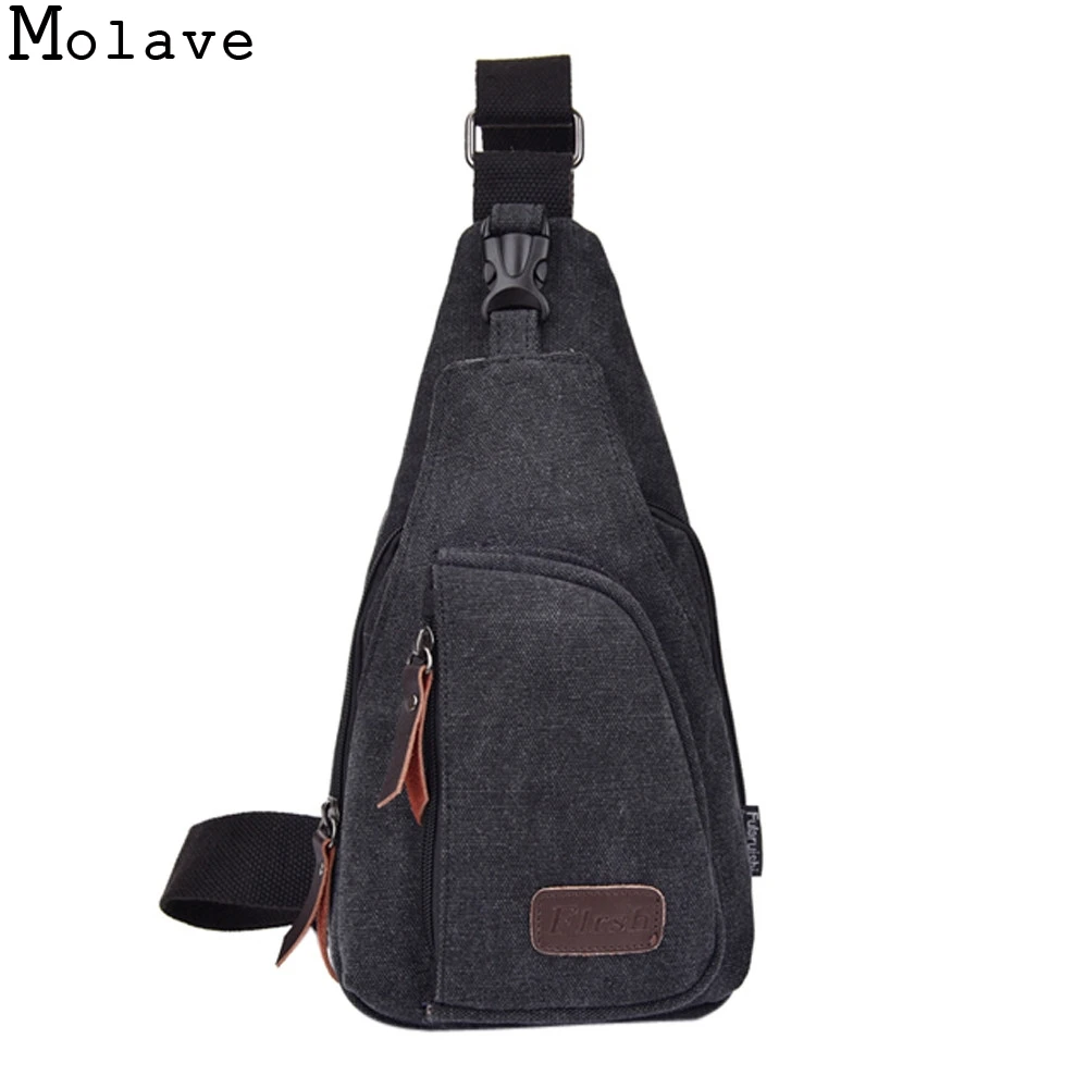 

bolsa masculina Mens New Casual Shoulder Chest Pack Boys Multifunction Trunk Bag Males Canvas Small Retro Shoulder Bag 2017May12