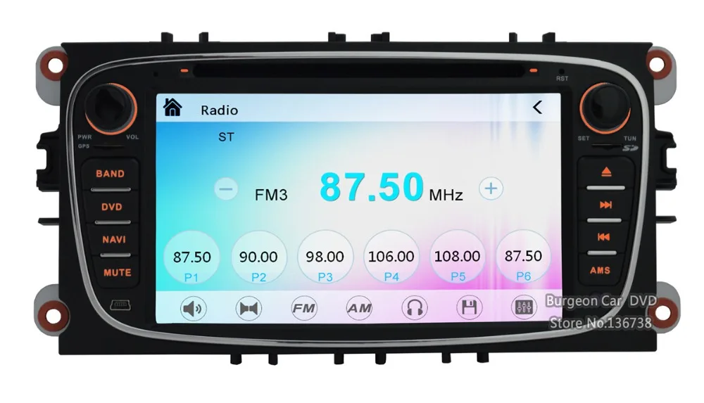 Excellent Factory Price Car DVD Player For FORD Mondeo Focus 3 S-Max C-Max Galaxy Kuga GPS Navigation System 3G WIFI USB Radio Bluetooth 2