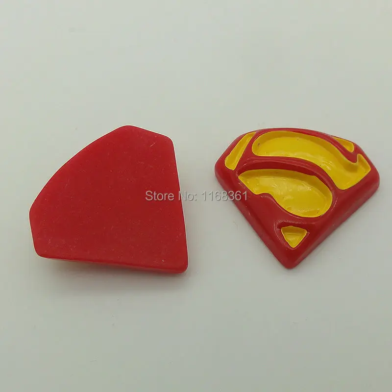 1pcs/lot resin flat back Halloween super man logo 27mm Cabochons Scrapbooking Hair Bow DIY Christmas decration C110-6