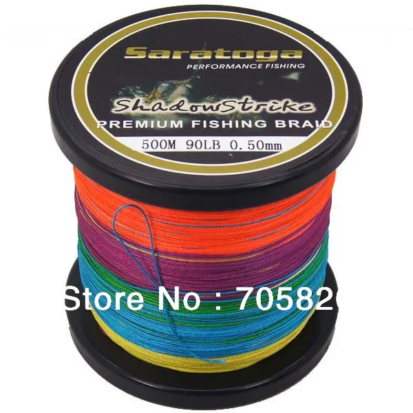 Saratoga Shadow Strike 8 Braided Wire 500M PE fishing line,Multi Color