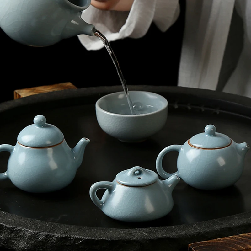 60 мл мини чайник фарфоровое животное Ru Kiln чайный набор кунг фу Xi Shi горшок