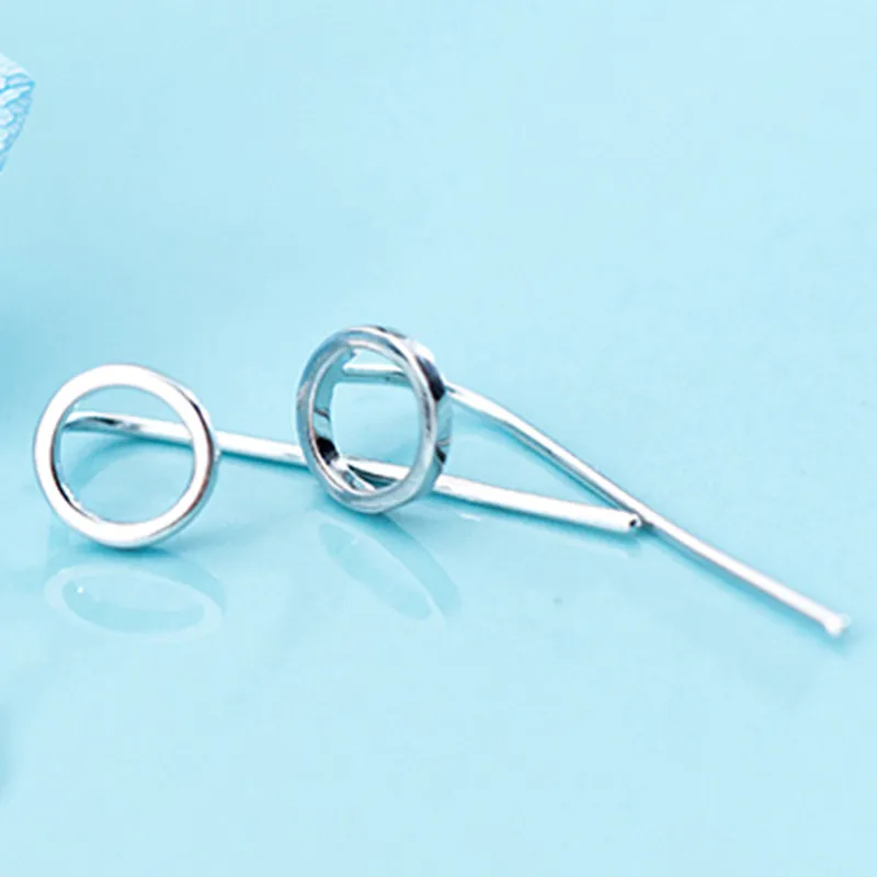 INZATT Real 925 Sterling Silver Minimalist Hollow Round Drop Earrings For Elegant Women Party Fine Jewelry 2019 Accessories