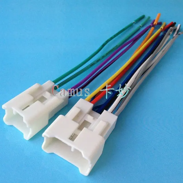 For TOYOTA 1987 2014 / Male ISO Radio Wire Cable Wiring ... toyota car stereo wiring harness adapter 