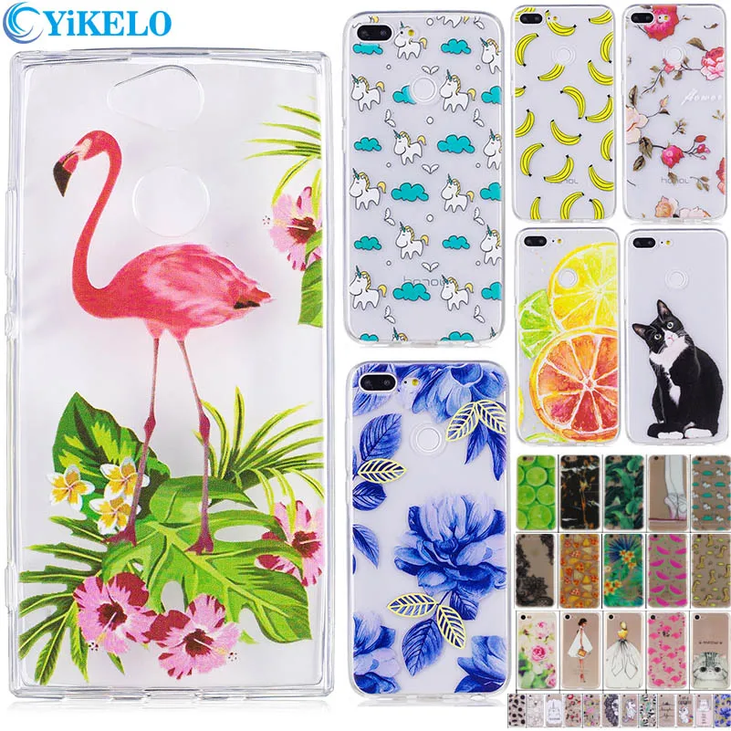 

Soft TPU Case For Sony Xperia L2 XA1 Plus XA2 Ultra Silicon fruit Banana Flamingo Cute Panda Cat Cartoon Phone Cases back cover