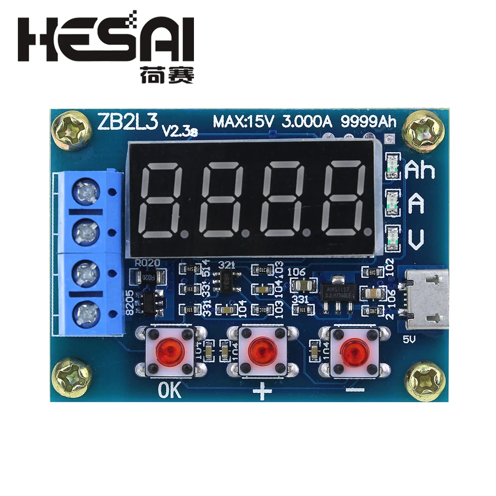 

ZB2L3 Li-ion Lithium Battery Capacity Tester Resistance Lead-acid Battery Capacity Meter Discharge Tester Analyzer
