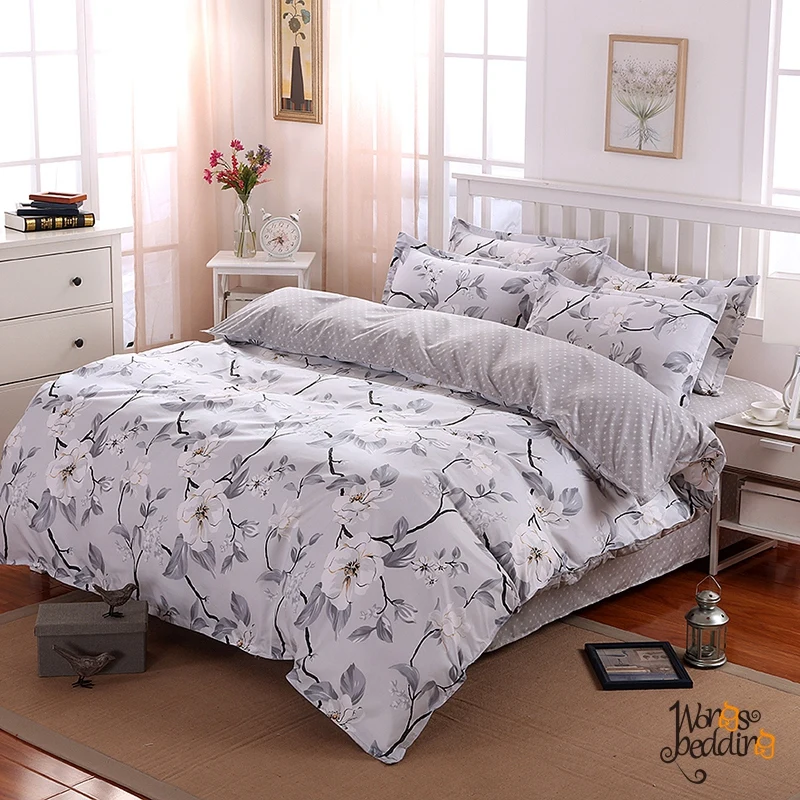 

Modern Simple Jacquard Plant bed linen set Single Double Queen King Size Home Textiles Bedding set Duvet/quilt Cover Set new