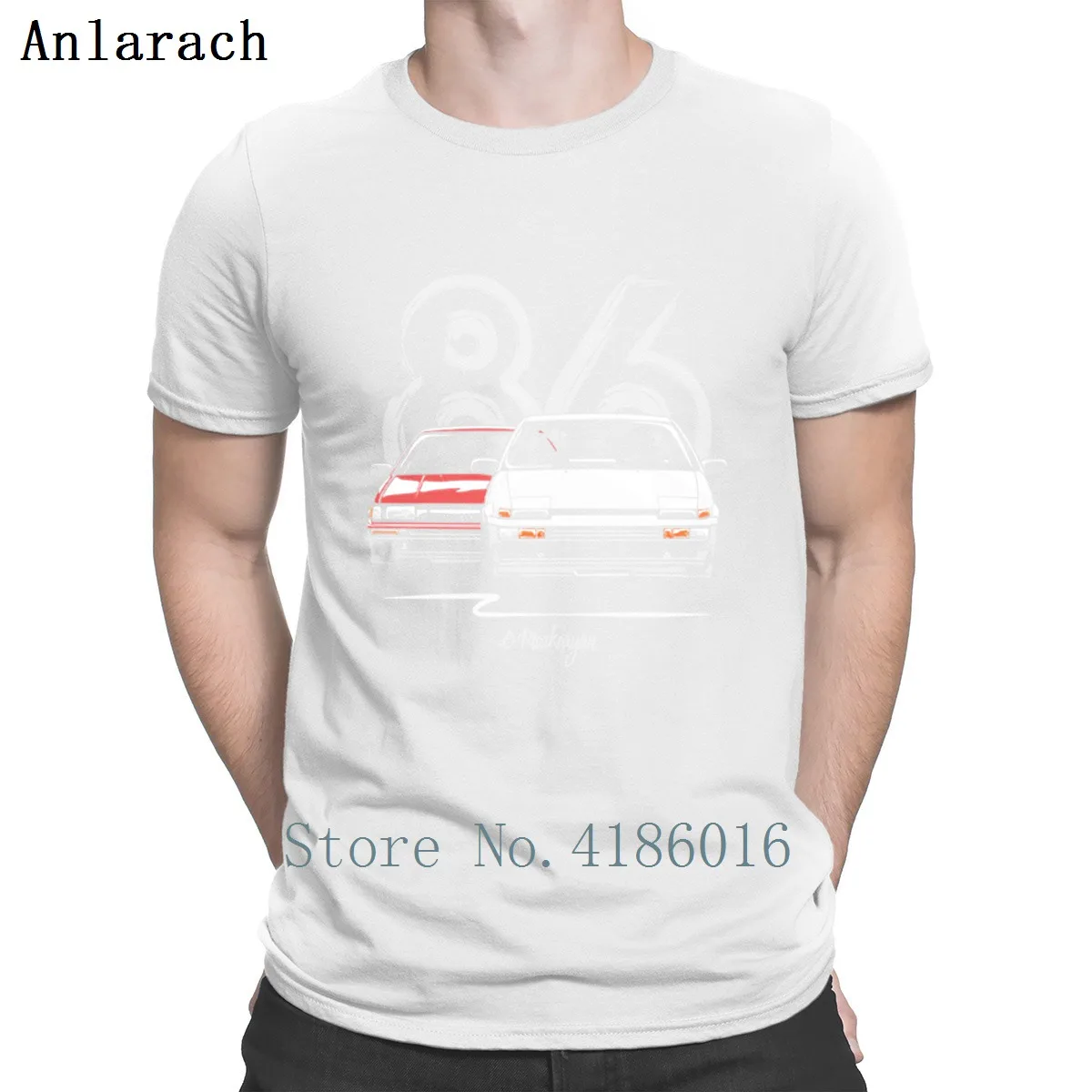 Ae86 Hachi Roku футболка с юмором бесплатная доставка Приталенная рисунками хлопковая