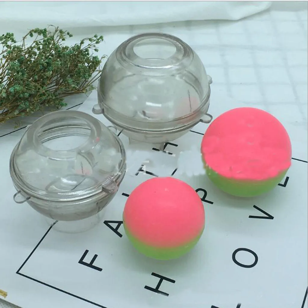 Round Ball Shape Candle Mould Soap Mold for DIY Candle Pillars Tealight Making 2.5-10cm