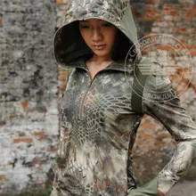 Kryptek Typhon Camo Женская толстовка с капюшоном, Охотничья быстросохнущая девушка, тактическая толстовка с капюшоном для девочек