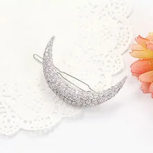 Женский Кристалл Луна горный хрусталь заколки для волос аксессуары для волос QS888