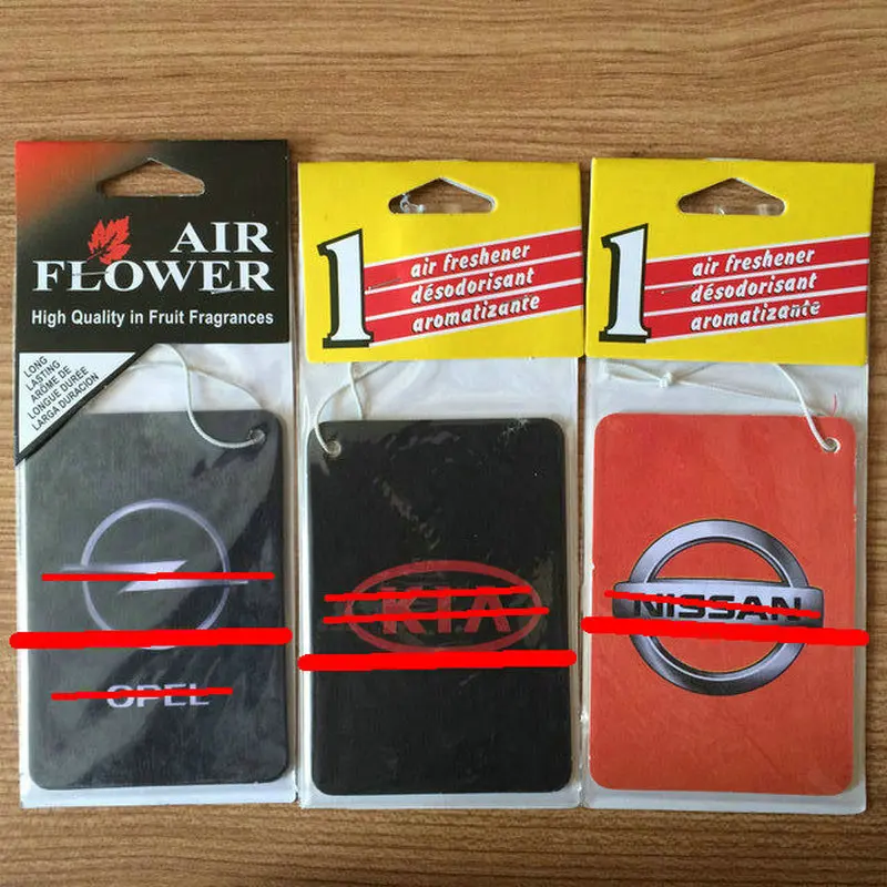 1pce Square Vehicle standard Paper car air freshener clean air Suitable