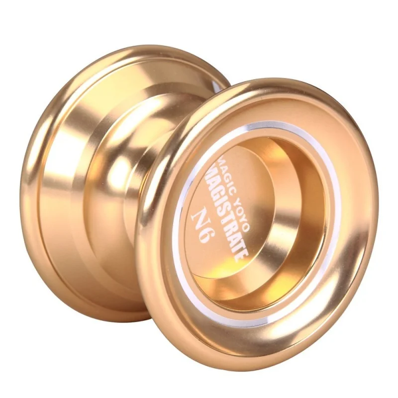 MAGICYOYO N6 Алюминиевый сплав металла Профессиональный Йо-Йо с 1 перчатками и 5 струн золото