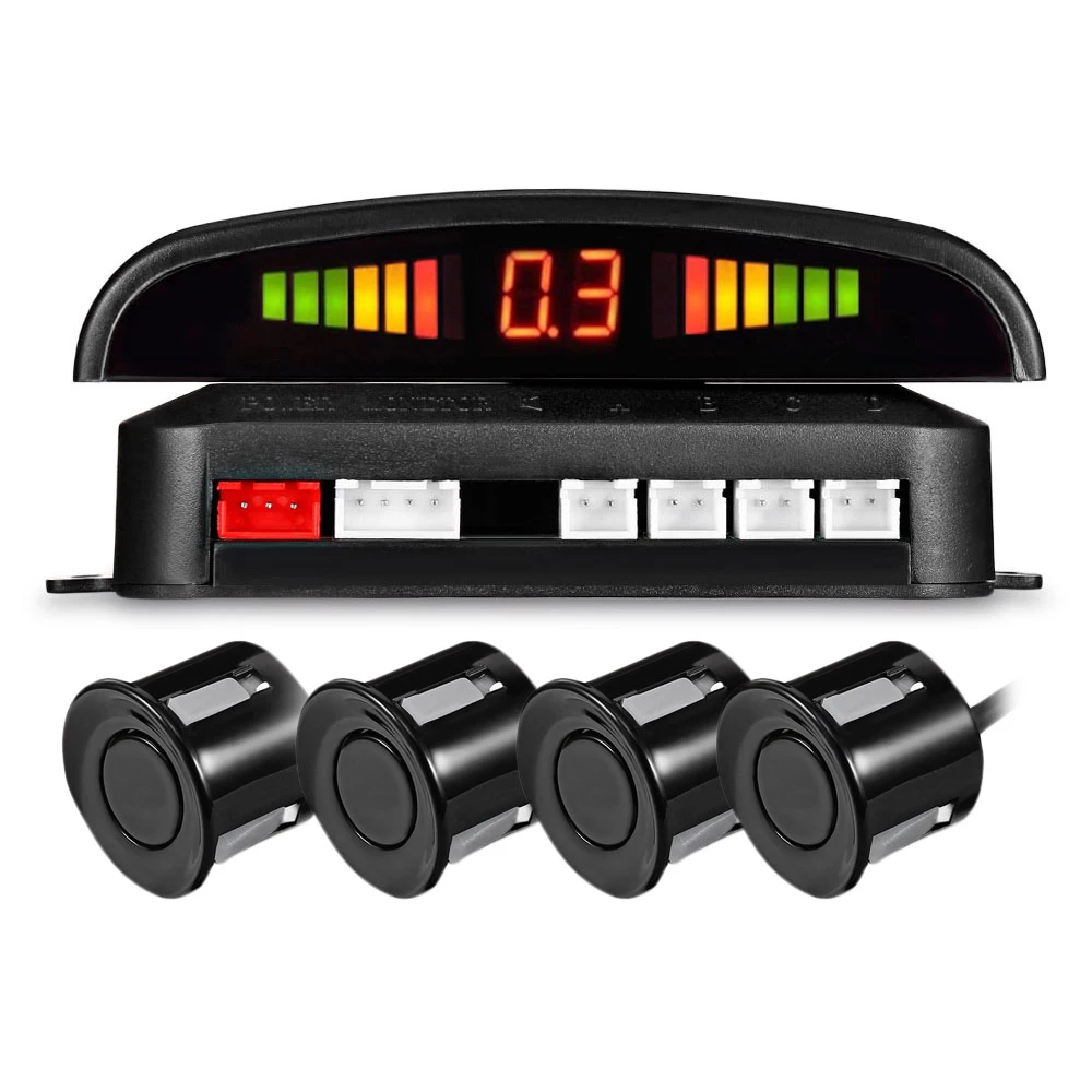 Universal Car Parking Sensor Kit 4 Sensors Reversing Radar Distance