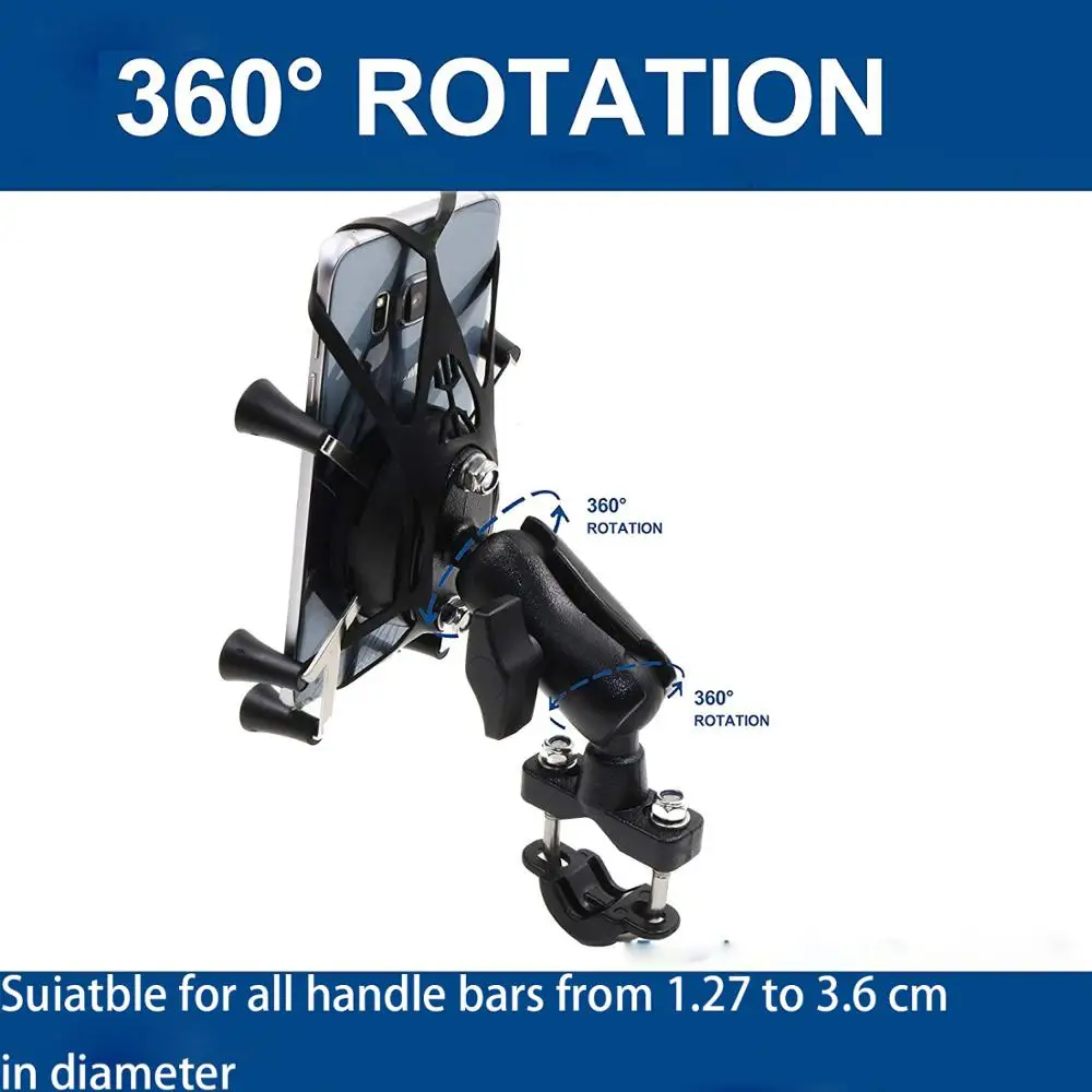 Мотоцикл держатель для телефона на руль 3,5-6,5 дюймов крепление сотового телефона держатель для Харли Электра Glide велосипед дорожный, king