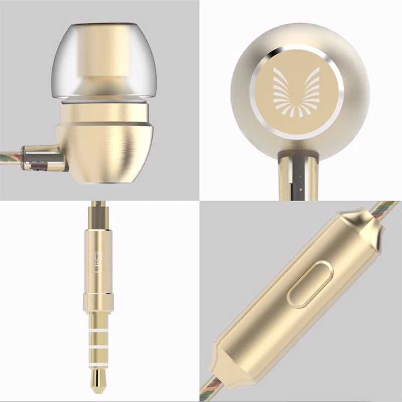 Металлические наушники вкладыши UiiSii HM7 100% оригинал супер бас DJ стерео