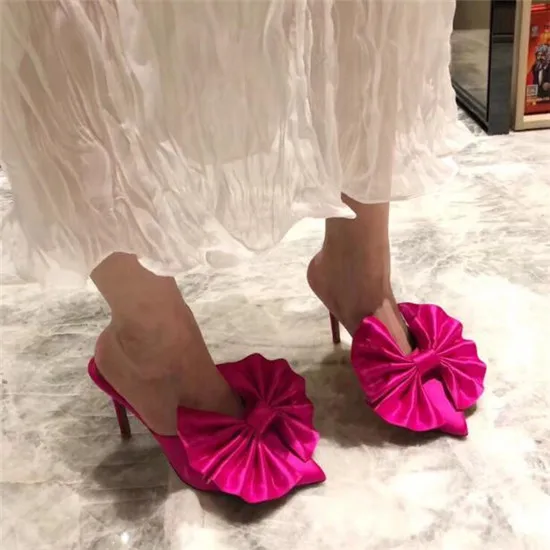 New Big Bowtie Ankle Tie Women Sandals 2018 High Heels Gladiator Sandals Women Wedding Shoes Woman Pumps Runway Sandalias Mujer (5)