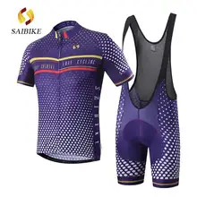 Высокое качество saibike Велоспорт Джерси Мужская рубашка с коротким рукавом велосипедная одежда Ropa Ciclismo Одежда для дорожного велосипеда закрытые ноги