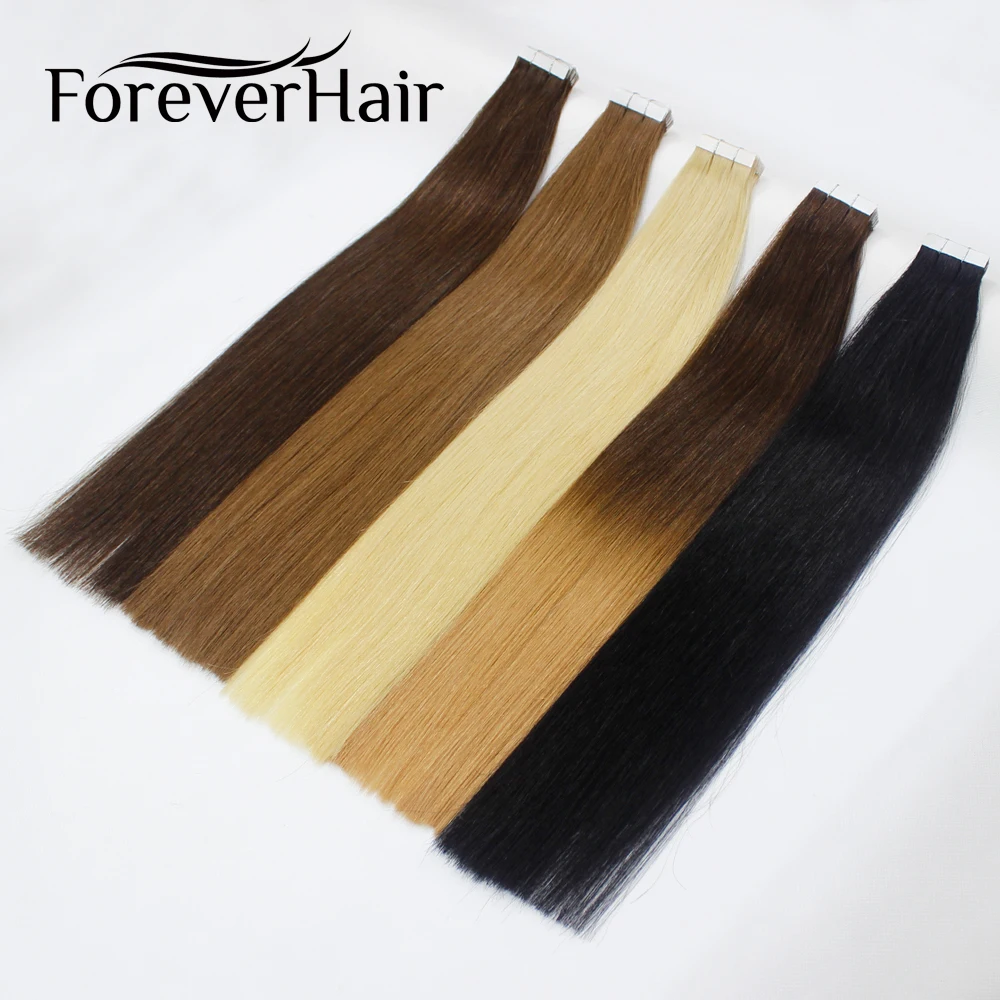 FOREVER HAIR 2,0 г/шт. 1" Remy лента для наращивания человеческих волос Omber цвет#4T27 20 шт пучок натуральных волос для красоты белых женщин