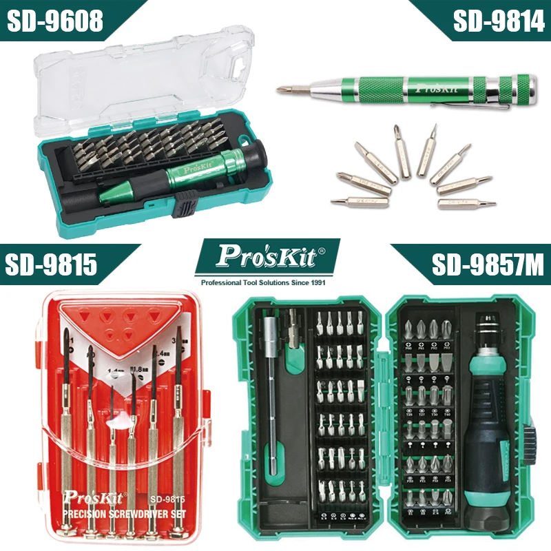 Набор отверток Pro'sKit SD 9857M прецизионные отвертки с прорезями Шестигранник