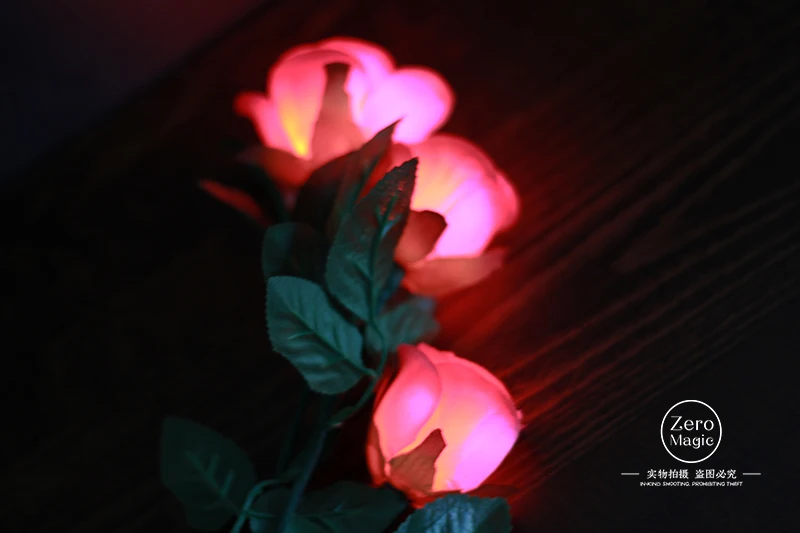 Lighting Rose queen(3)(версия зарядки)-Волшебные трюки, Цветочная магия, для бара вечерние свадебные комедии