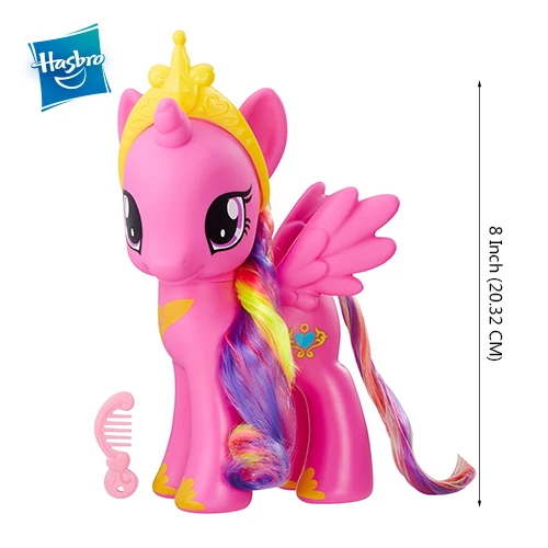 Hasbro My Little Pony 8 дюймов 22 см Сумеречная Рарити Apple Jack принцесса Кэндас фигурка ПВХ Коллекционная модель подарок для девочек - Цвет: PRINCESS CADANCE