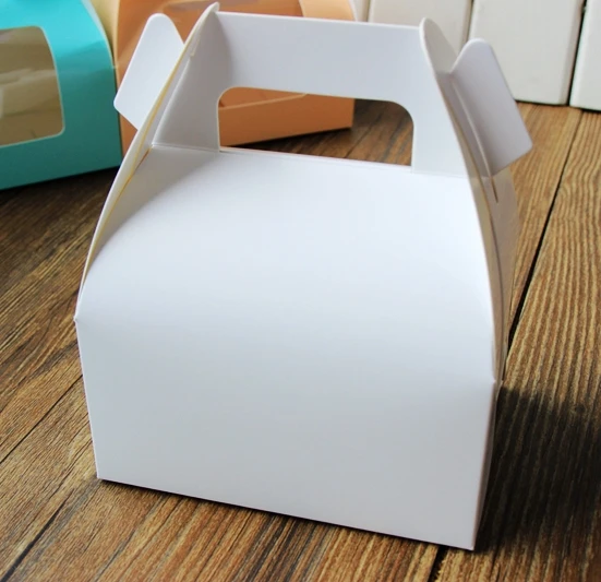 white paper cake box