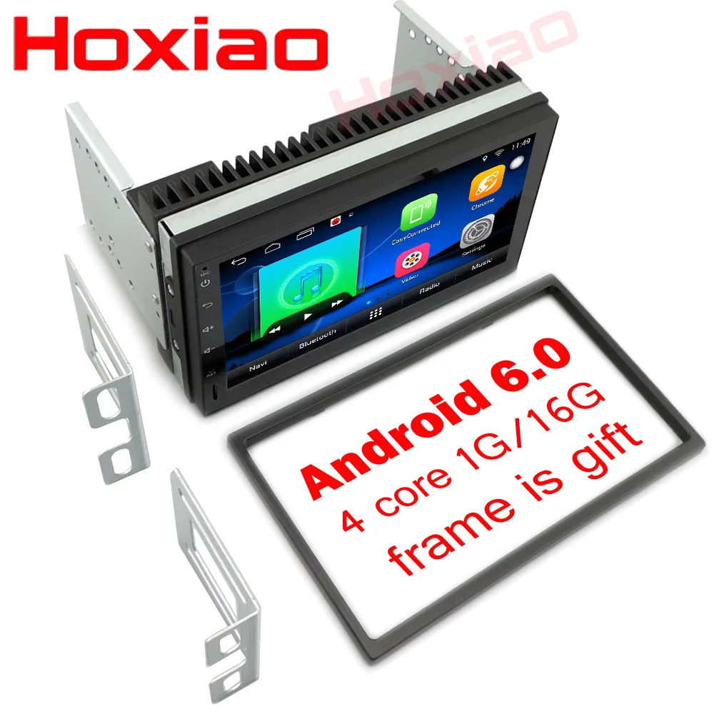 Excellent 2 Din Android Universal Car DVD Player GPS Navigation Map WIFI BT Radio Player Multimedia For Honda Nissan BYD TOYOTA KIA 1