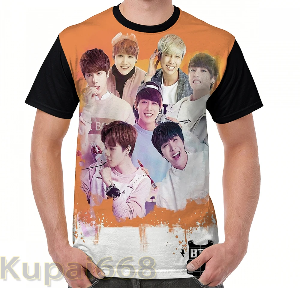 

funny Graphic print t shirt men Tops tees Bangtan Sonyondan women T-Shirt Short Sleeve Casual tshirts