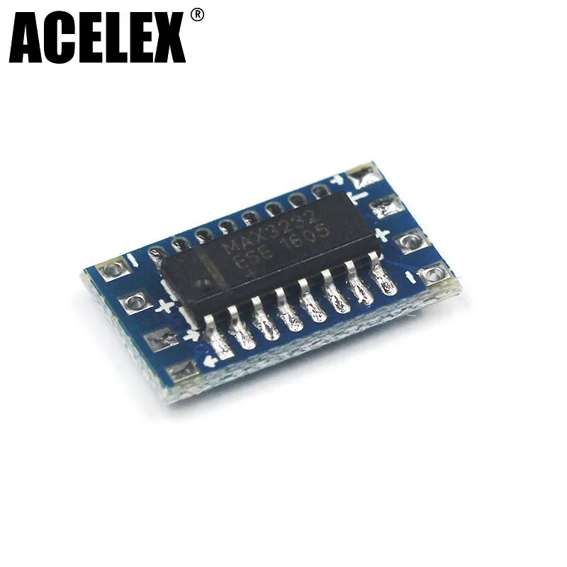 50 шт. MCU mini RS232 MAX3232 уровень к TTL преобразователь уровня плата последовательный