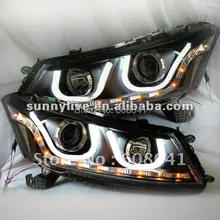 Для Accord Светодиодные ленты U Тип Angel Eyes фара 2008-2011 год LD