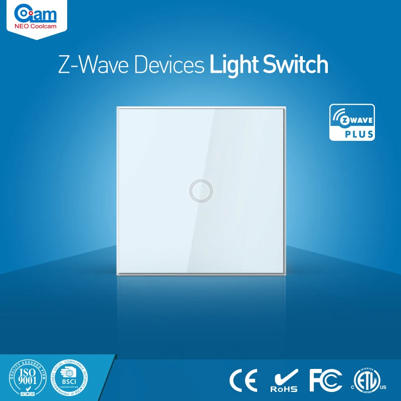 

NEO Coolcam Smart Home Z-Wave Plus 1CH EU Light Switch Compatible with Z-wave 300 series and 500 series Home Automation
