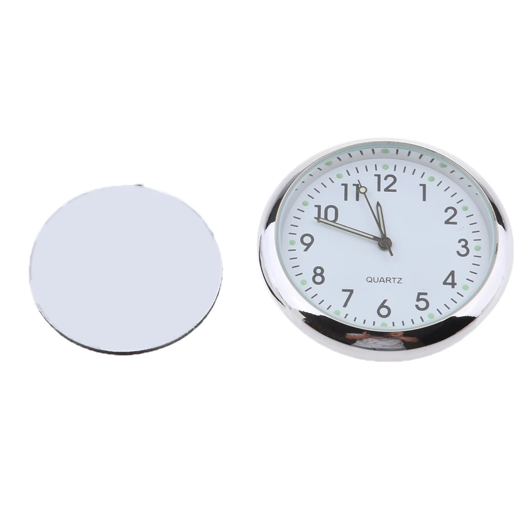 Car Auto Stick-On Clock Luminous Mini Automobiles Internal Stick Clock Watch Interior Quartz Analog Watch For Car Home Office Car Auto Stick-On Clock Luminous Mini Automobiles Internal Stick Clock Watch Interior Quartz Analog Watch For Car Home Office