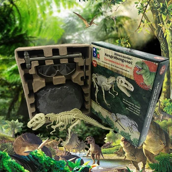 

Children's Assembled Educational Toy Creative Dinosaur Fossil Archaeological Excavations Tyrannosaurus Rex Figure Animal Model